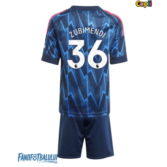 Arsenal Martin Zubimendi #36 Echipament de Fotbal Replică 2025-26 Copii Deplasare (+ Șorturi)